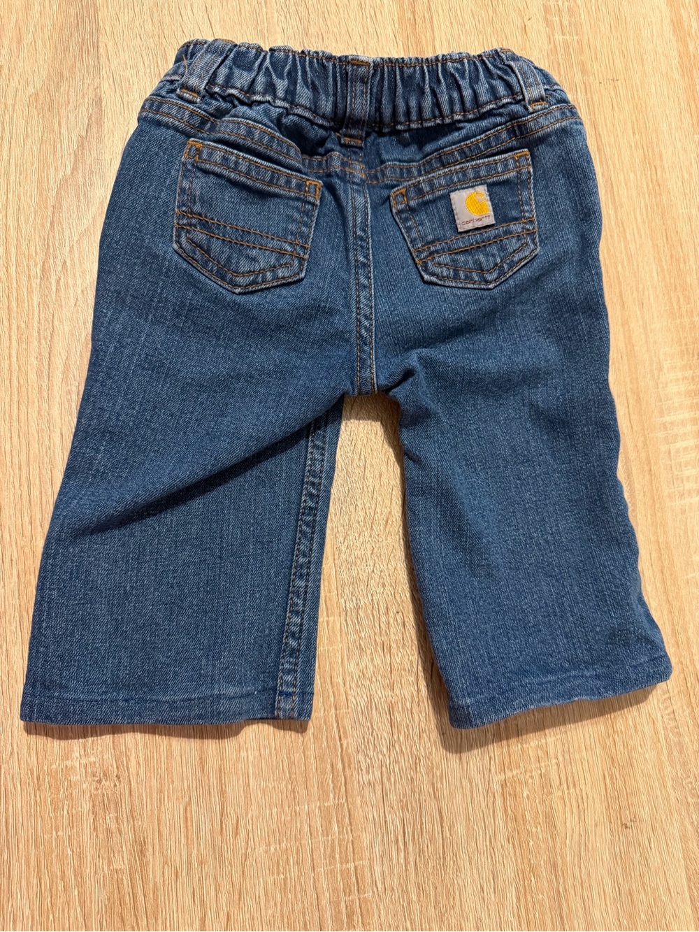 Carhartt infant Dark Blue Denim Pull-On Jeans Sz 12 months